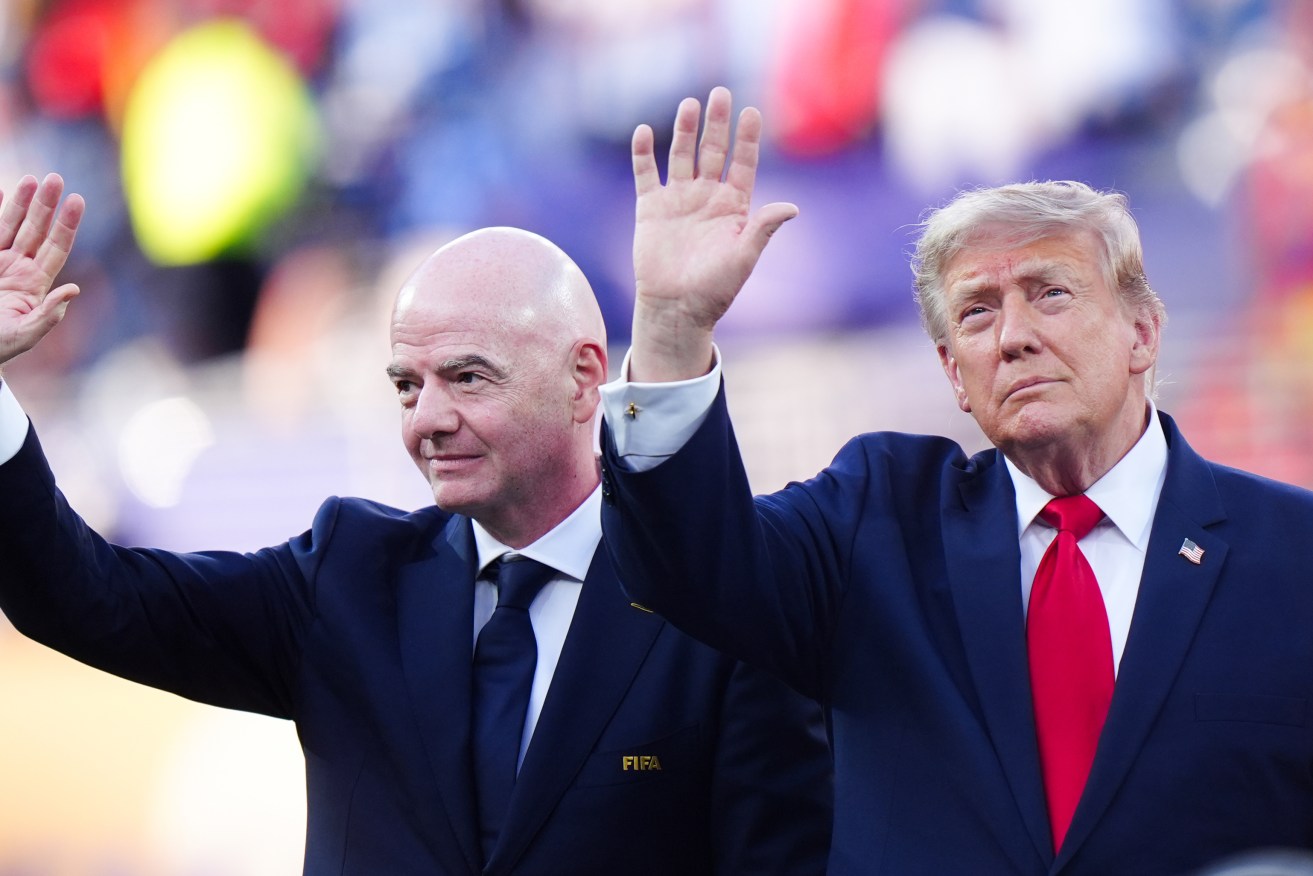 FIFA has denied Gianni Infantino sought help from Donald Trump over his sell-off plan.