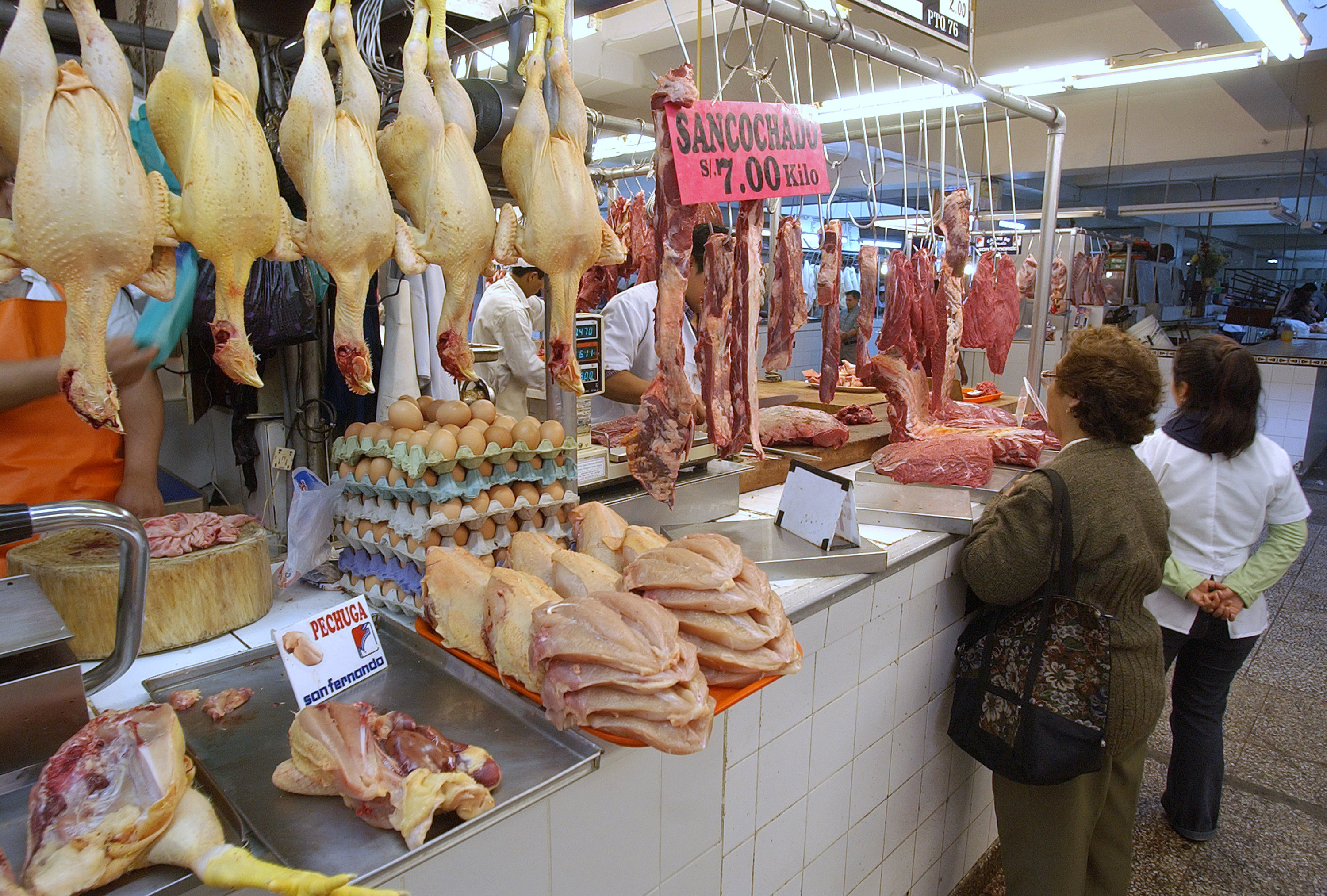 Lima market bird flu