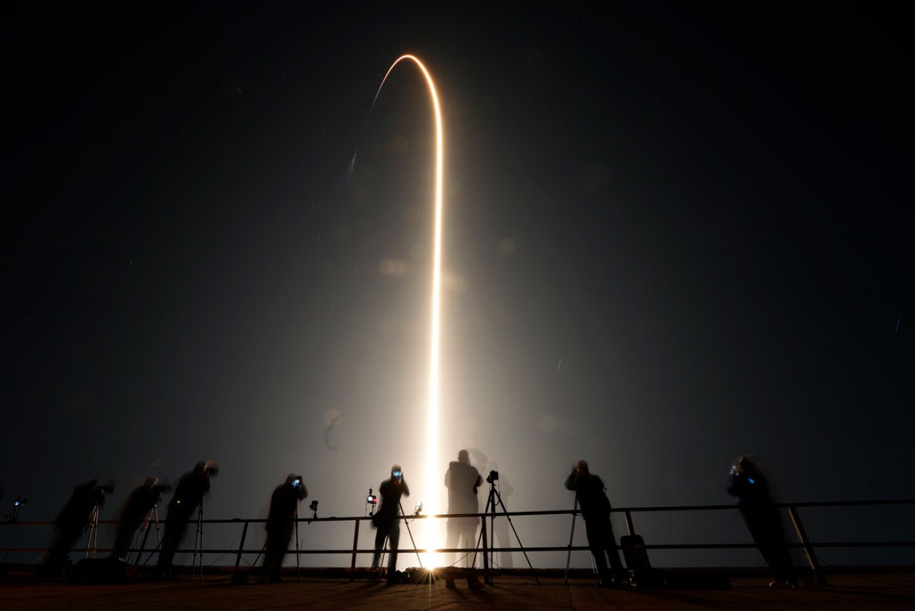 The piece of rocket will kick up a plume of lunar dust. <i>Photo: AP</i>