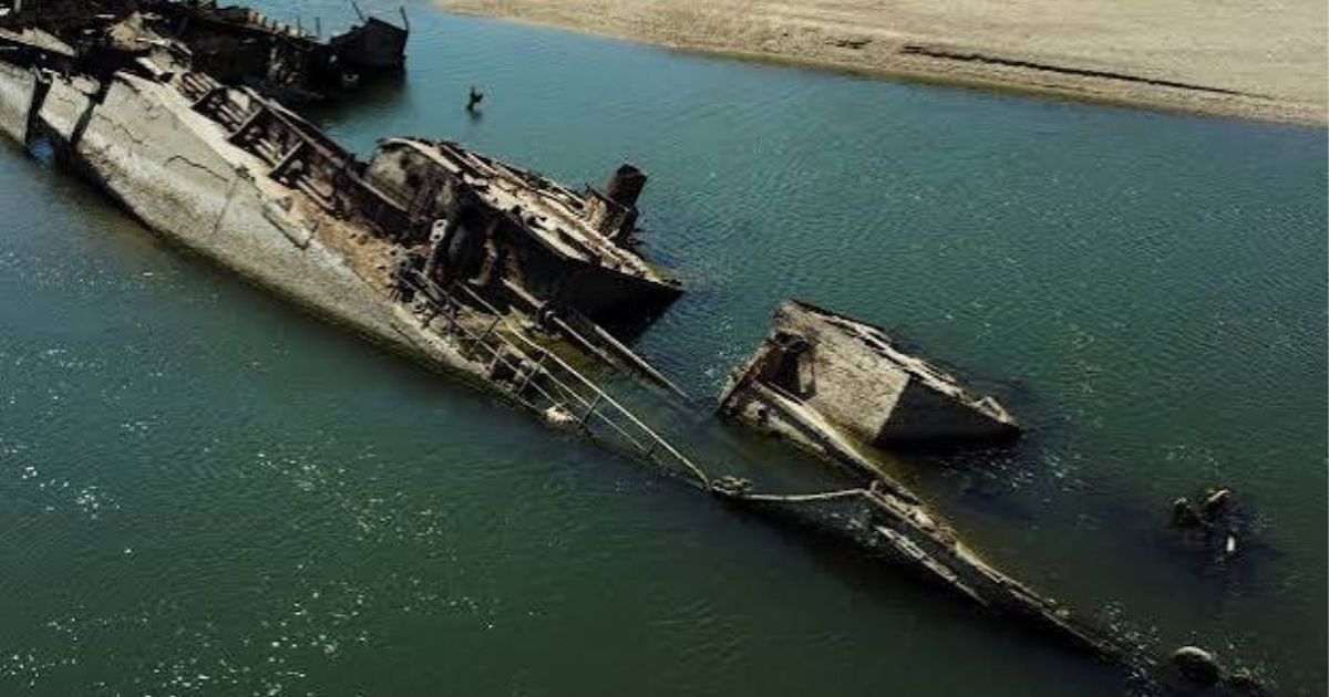Nazi shipwrecks resurface as Danube dries up
