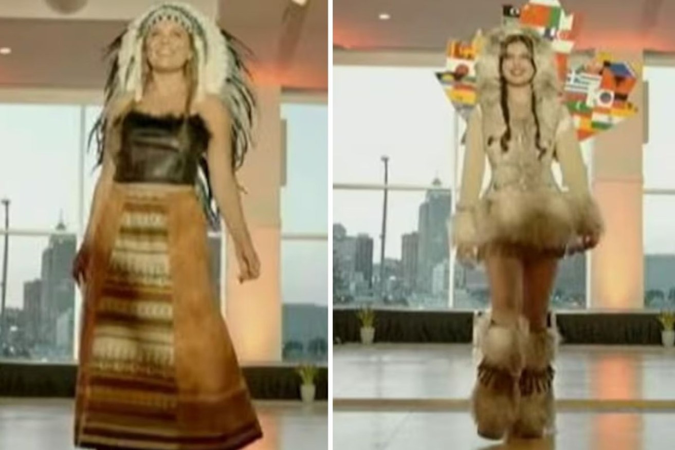 The contestants have been slammed for their pageant outfits.