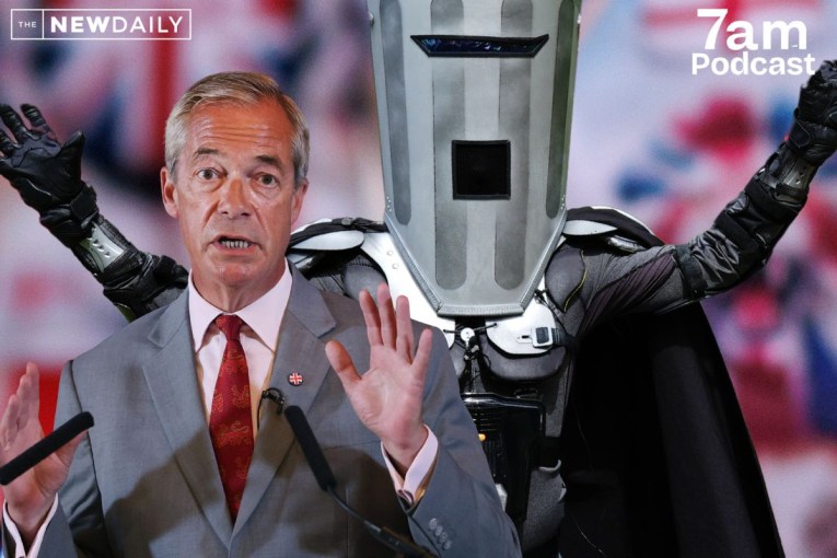 How Nigel Farage ended up facing off with a bin
