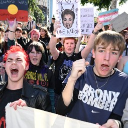 School students rally against Pauline Hanson
