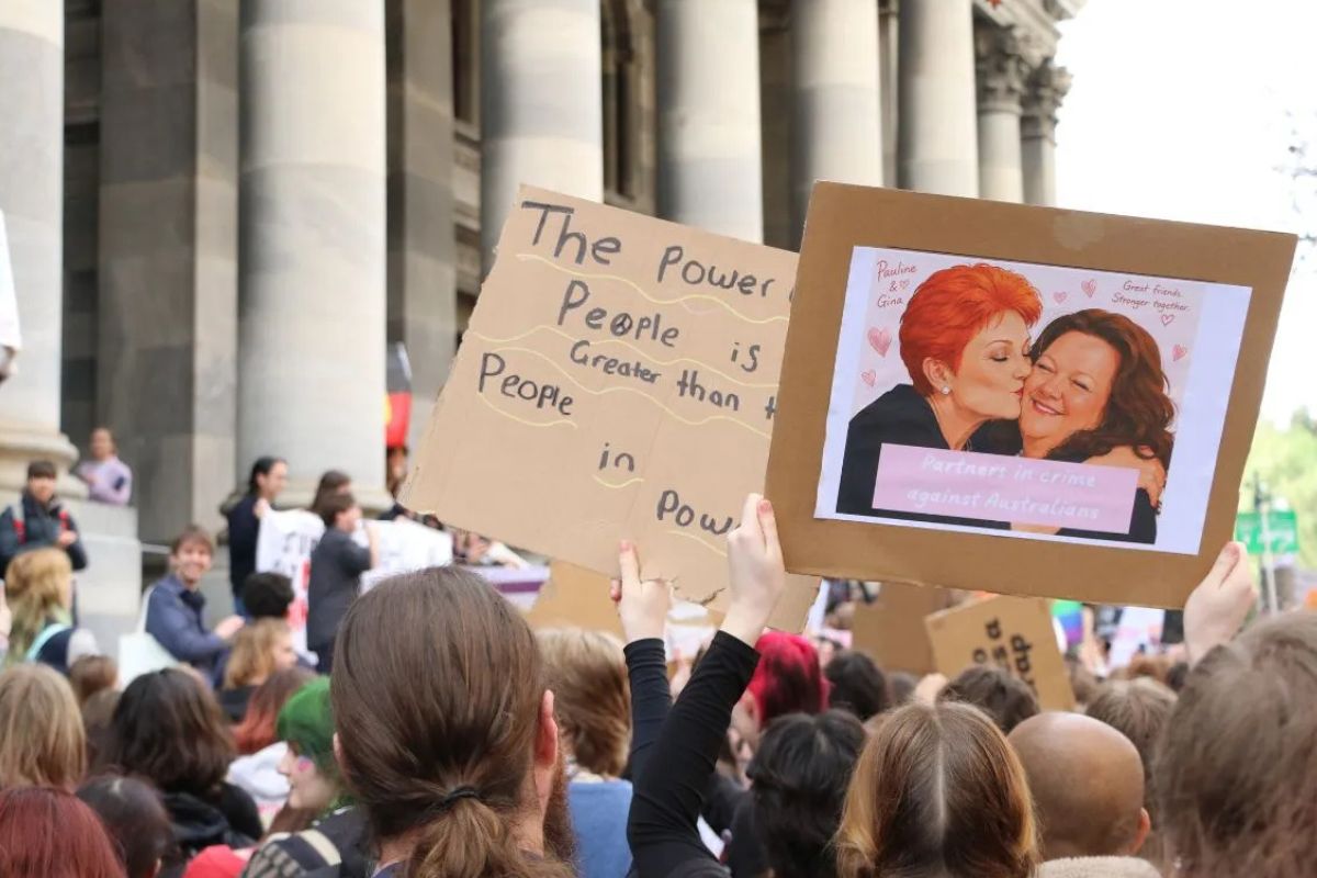 pauline hanson protest