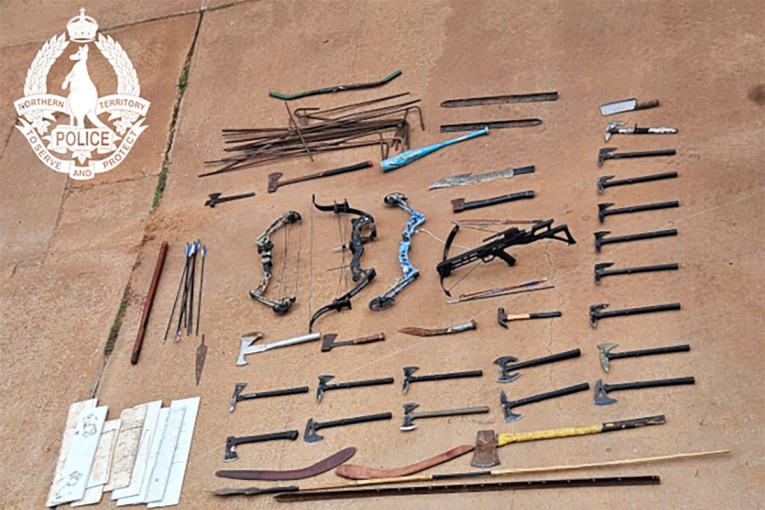 ‘Appalling’ violence: Armed group fires arrow at police