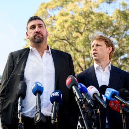 Swans' coach and captain face media grilling