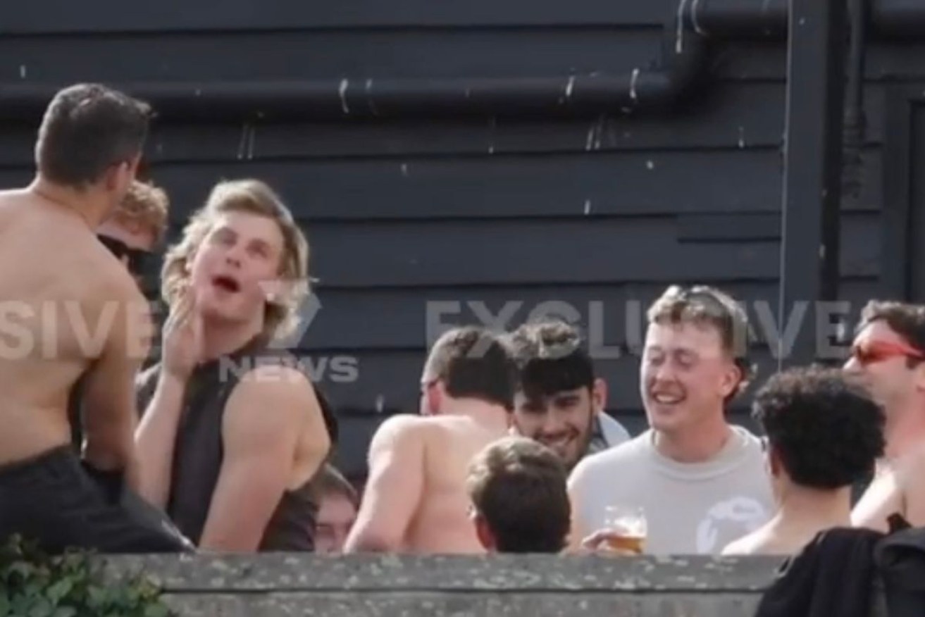 Richmond players' Mad Monday celebrations have come to light.
