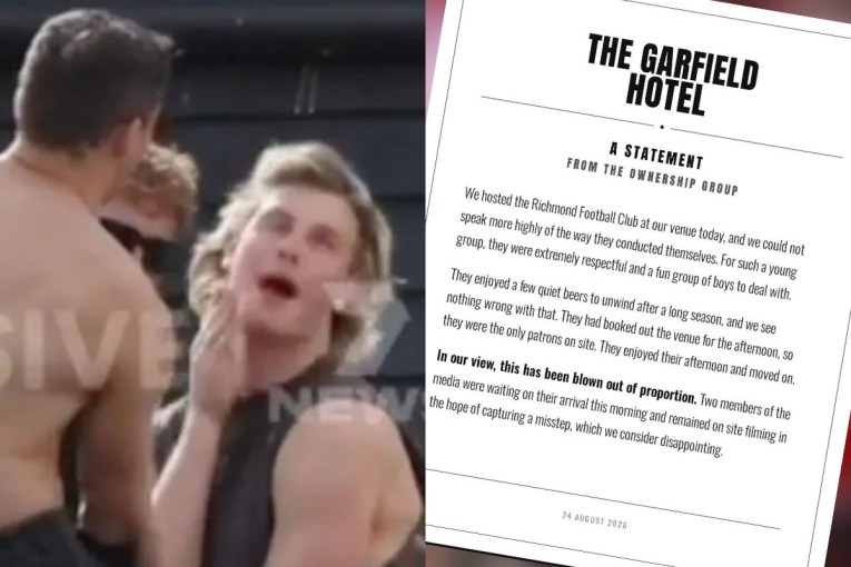 Hotel defends Tigers in Mad Monday furore
