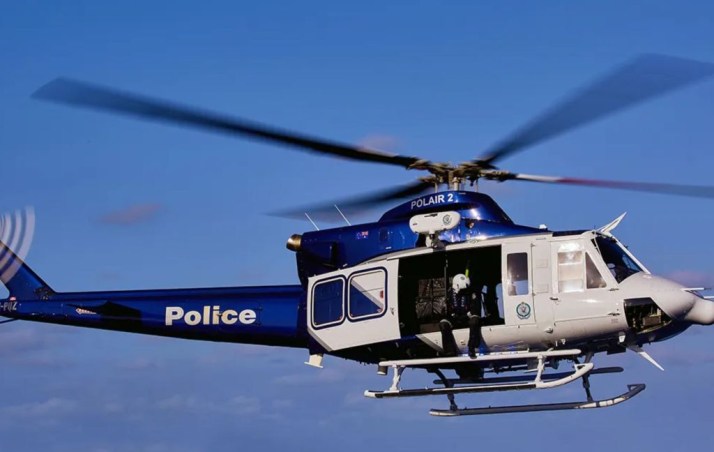 Shot 'fired at police chopper' in wild chase