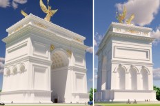 Work begins on Trump's yet-to-be-approved arch