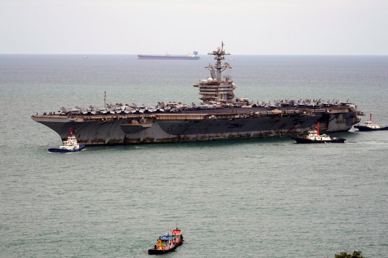 Rust, exhaustion as US ship ends record ocean stint