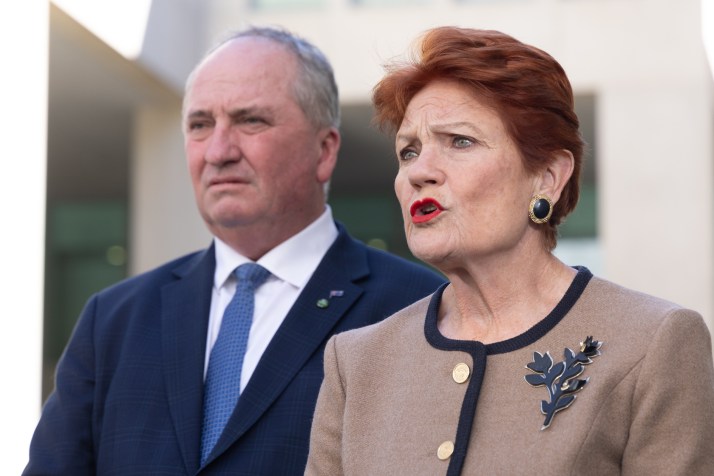 One Nation rejects need to model its early-super grab