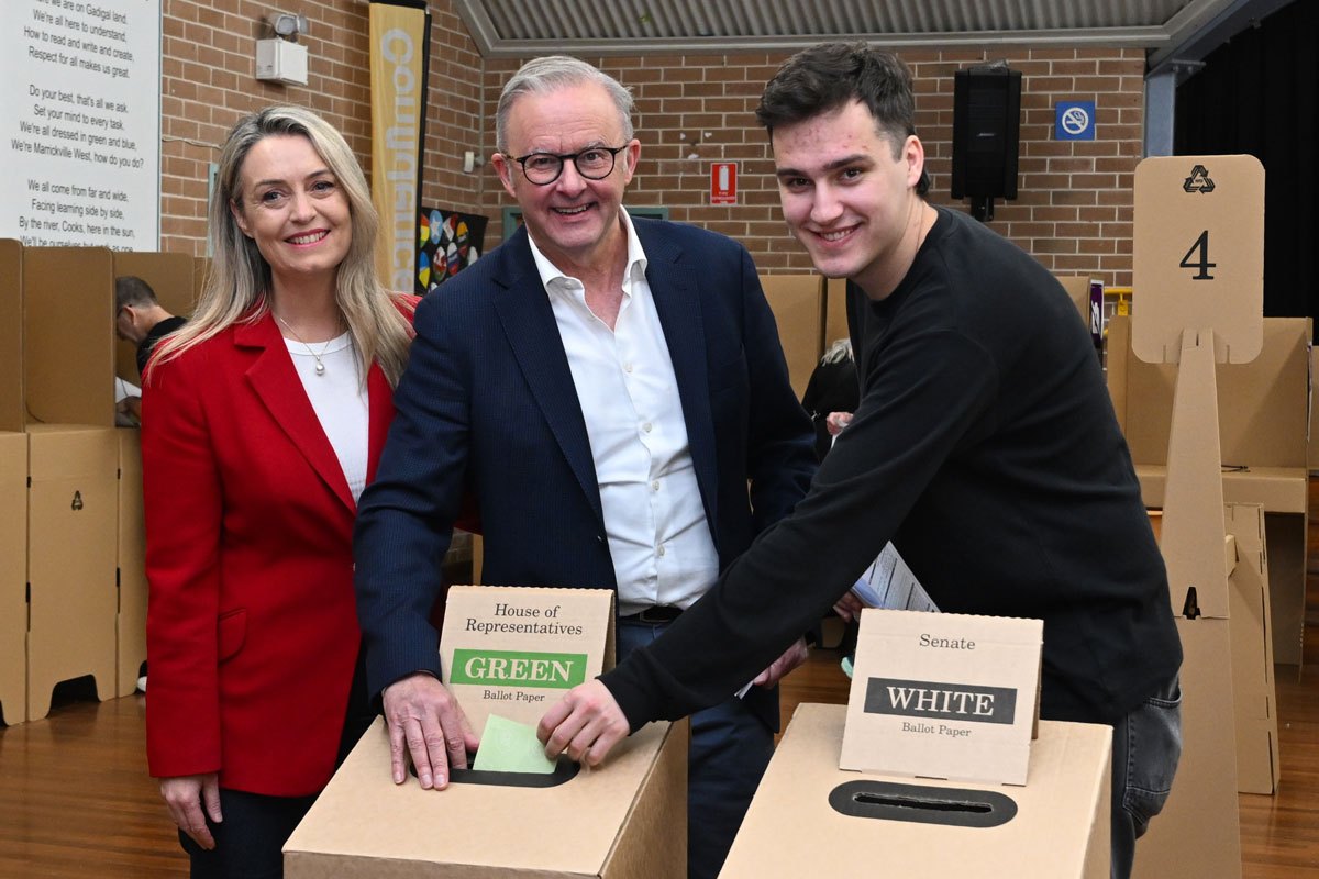 PM voting in his Grayndler electorate
