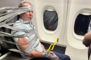 Man duct-taped to plane seat after midair tirade