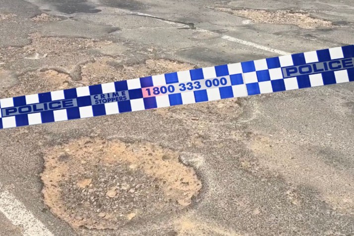 Motorcyclist dies after hitting pothole on highway