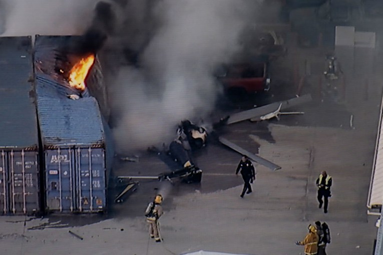 Three dead after news helicopter crashes in LA