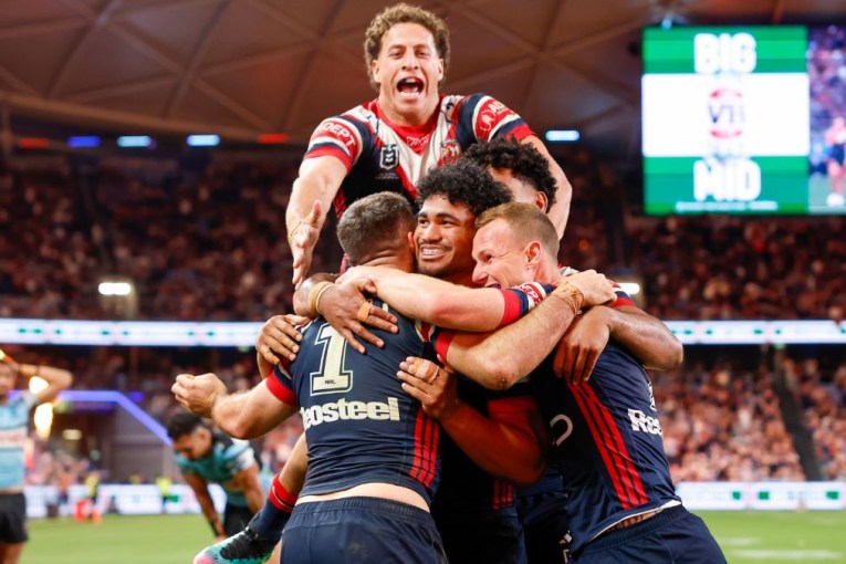 Roosters book prelim ticket by mauling Sharks