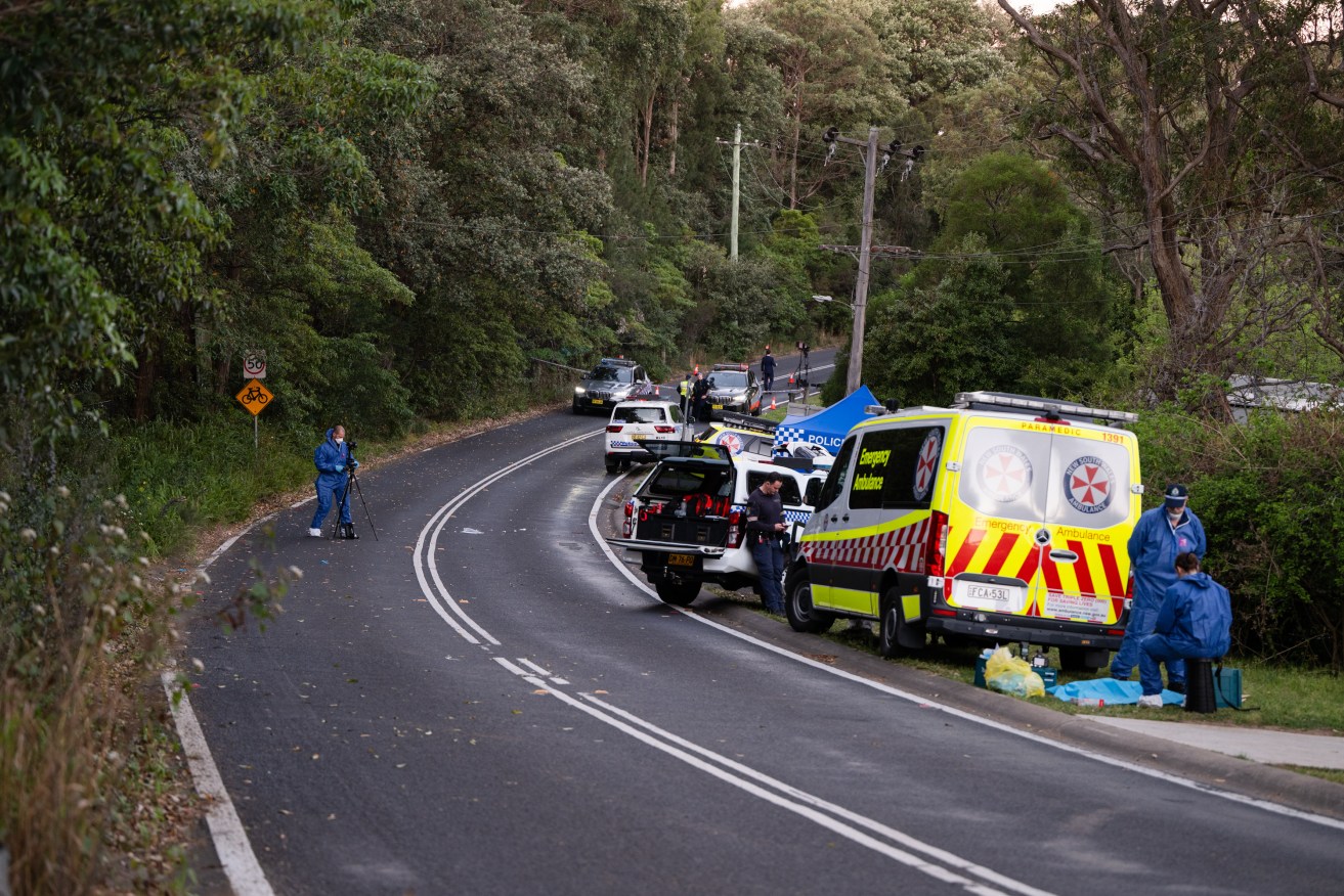 Police and emergency services attended the scene at Valley Heights, Blue Mountains.