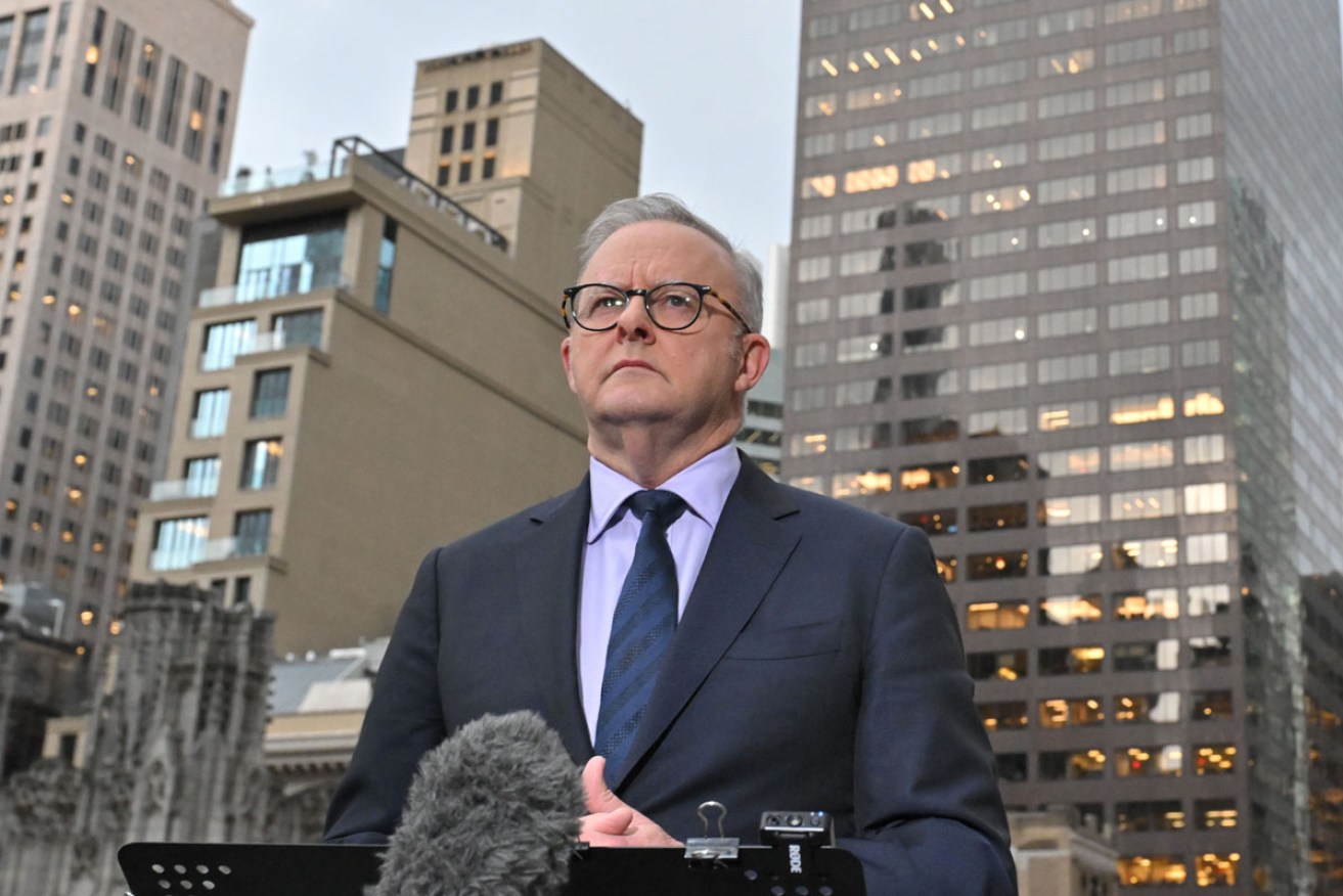 Australia's social media overhaul is in the national interest, Anthony Albanese told reporters in New York. <i>Photo: AAP</i>
