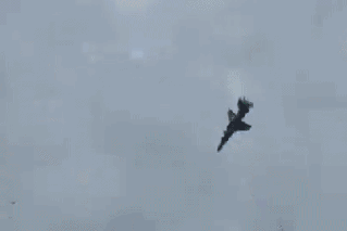 Video: Fighter jet narrowly misses homes in fiery crash