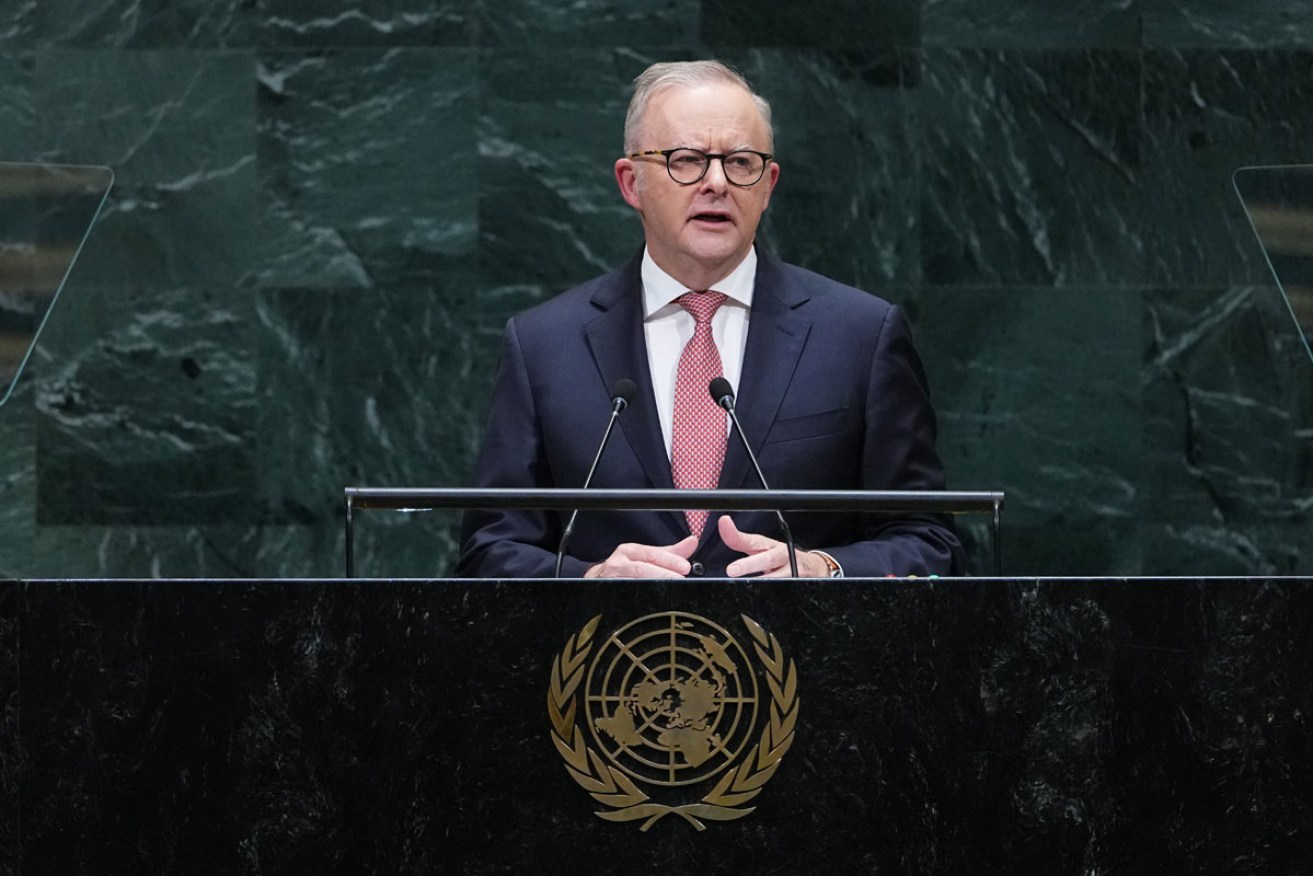 The PM made a pitch for Australia to have a non-permanent seat on the UN Security Council. <i>Photo: AP</i>