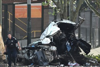 Officer killed when car crashes into tree