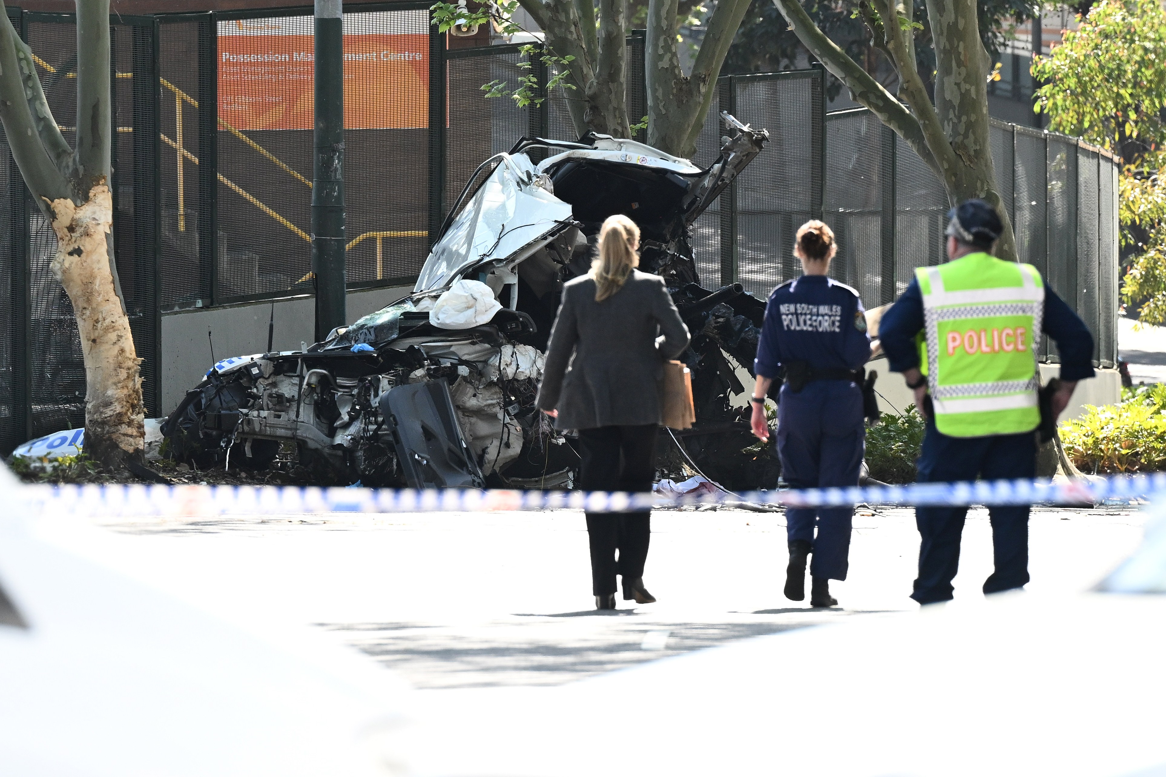 police crash