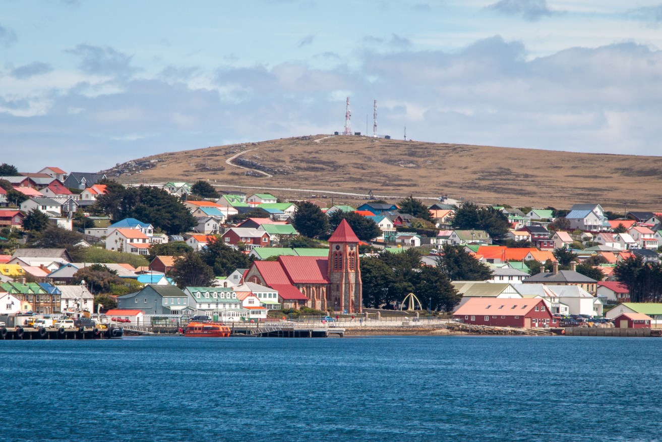 Stanley, the capital of the Falkland Islands.
