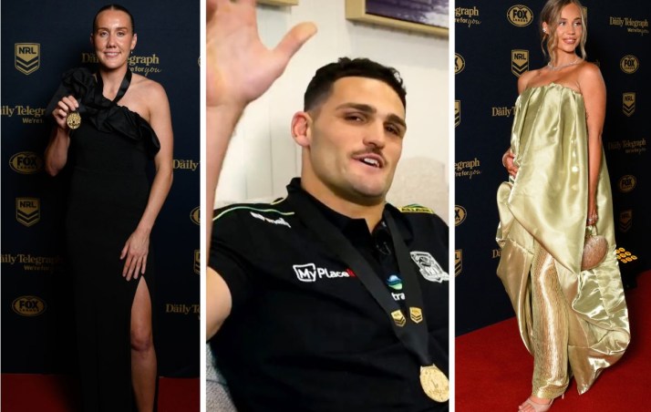 Nathan Cleary accepts Dally M from his couch