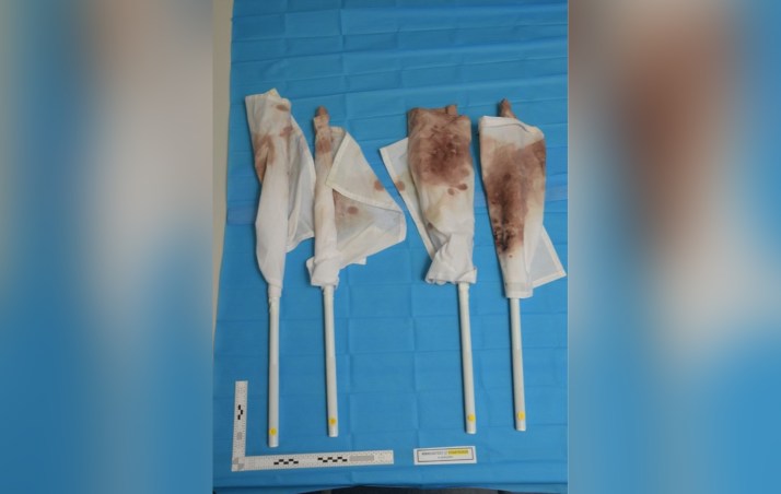 Shoe print, AFL kit show accused cop's kill clean-up