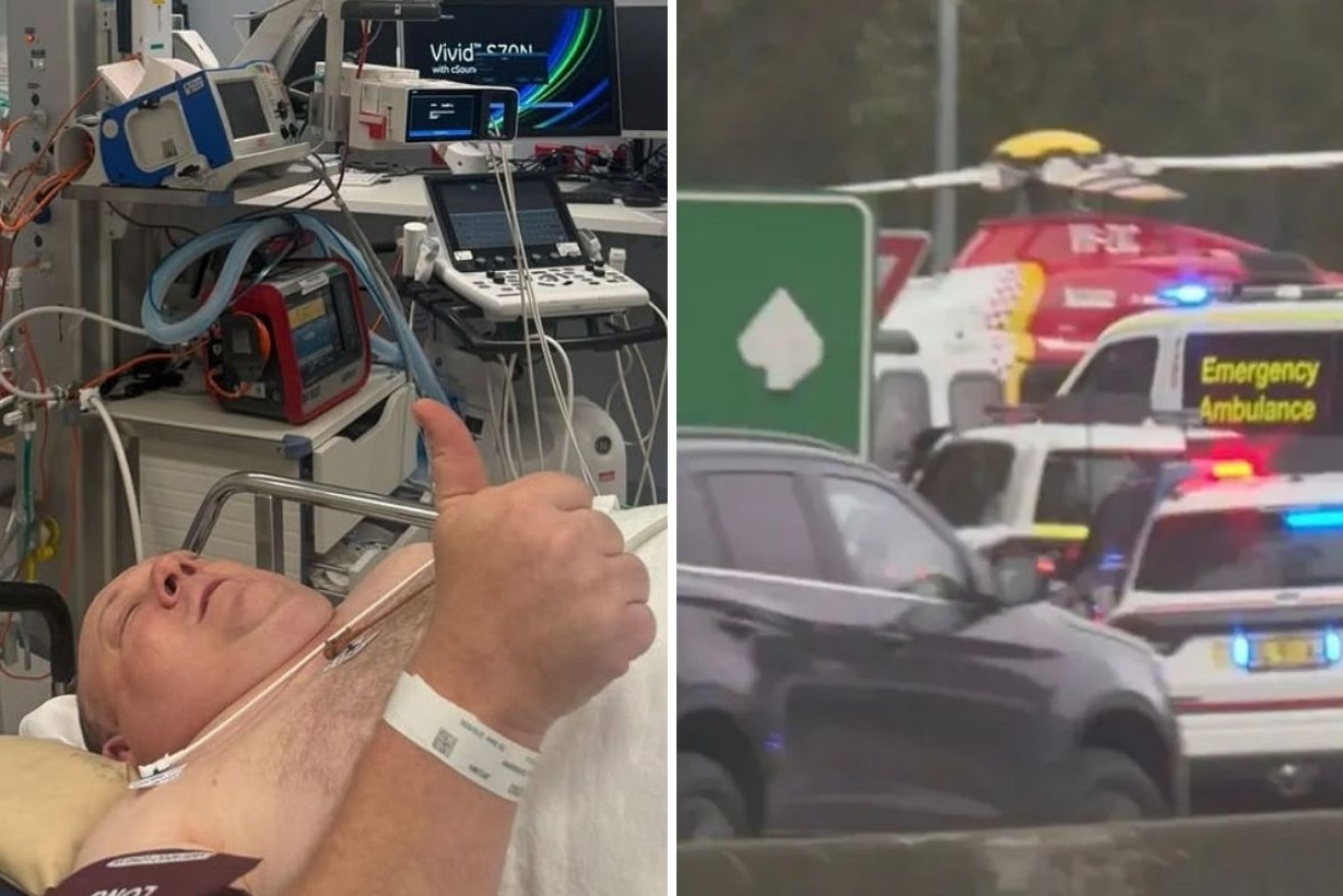 Chris Clancy is one of four people, including a five-year-old girl, still in hospital.