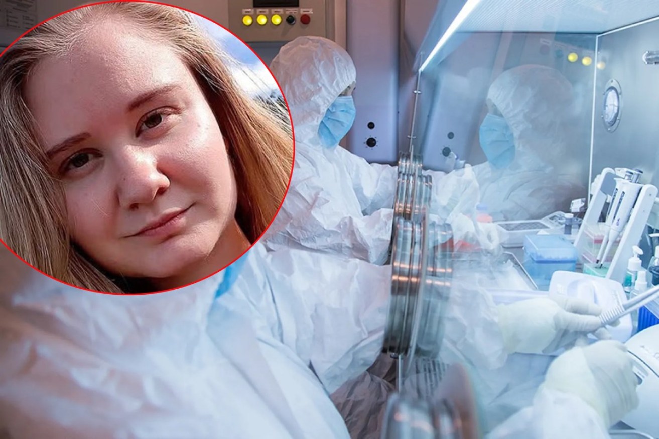 Local reports claim a woman died after accidentally breaking a test tube containing plague bacteria.