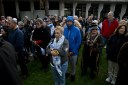 Hundreds gather for October 7 anniversary