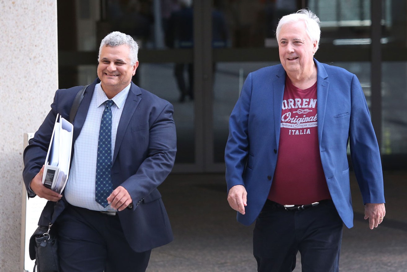 Sam Iskander (left) represented Clive Palmer in a number of high-profile court matters. <i>Photo: AAP</i>