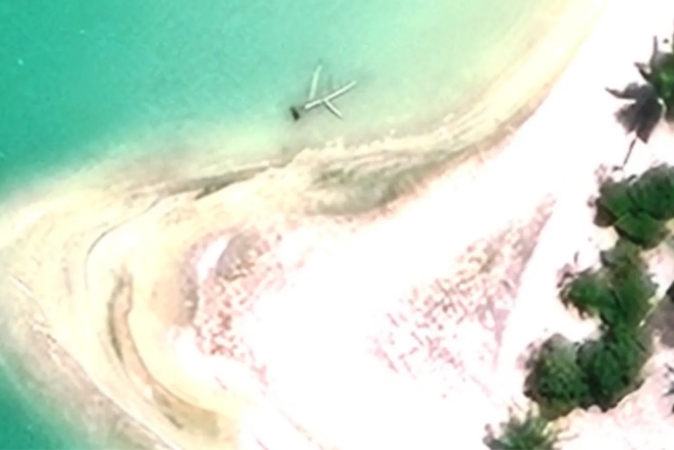 The Taraia Object lies in a shallow coral lagoon known as Nikumaroro in the obscure Phoenix Islands.