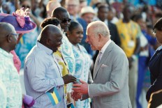 King addresses 'great suffering' as tour begins