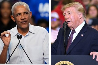 Obama, Trump feud over Cheesecake Factory jibe