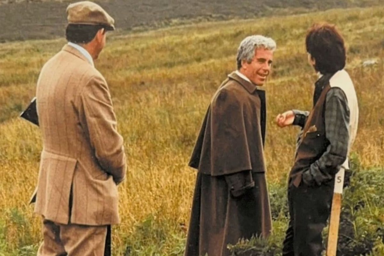 A picture appearing to show Andrew, Jeffrey Epstein and Ghislaine Maxwell on the Balmoral estate was released in the Epstein files.